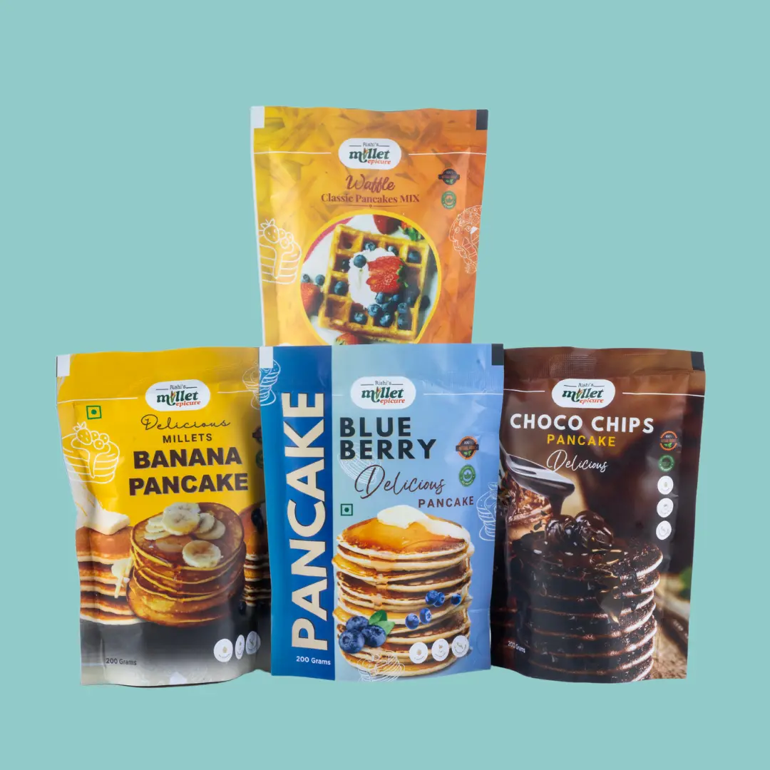 High-protein millet meals and healthy snacks from Rishi's Epicure Millets for natural weight management.