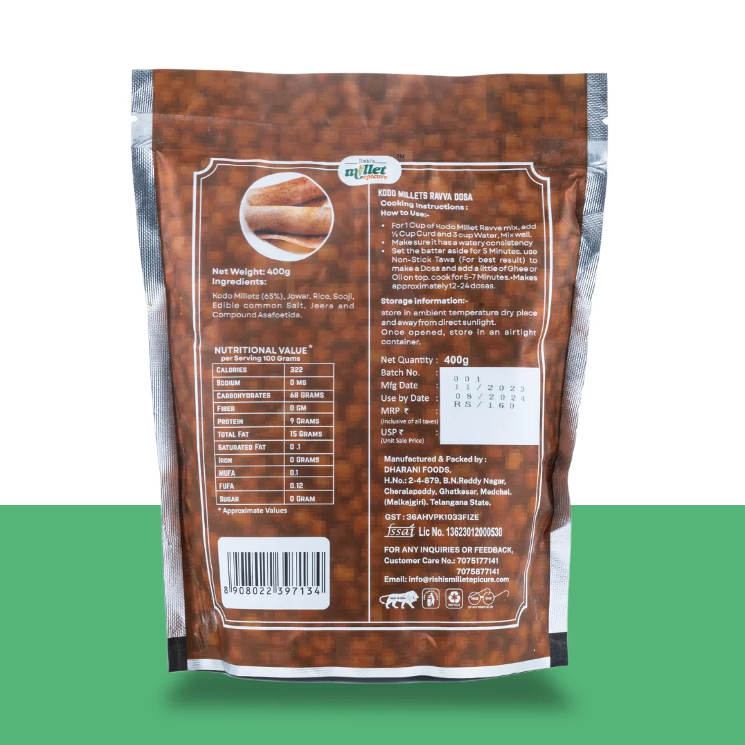 Kodo Millet Instant Dosa Mix - Image 6