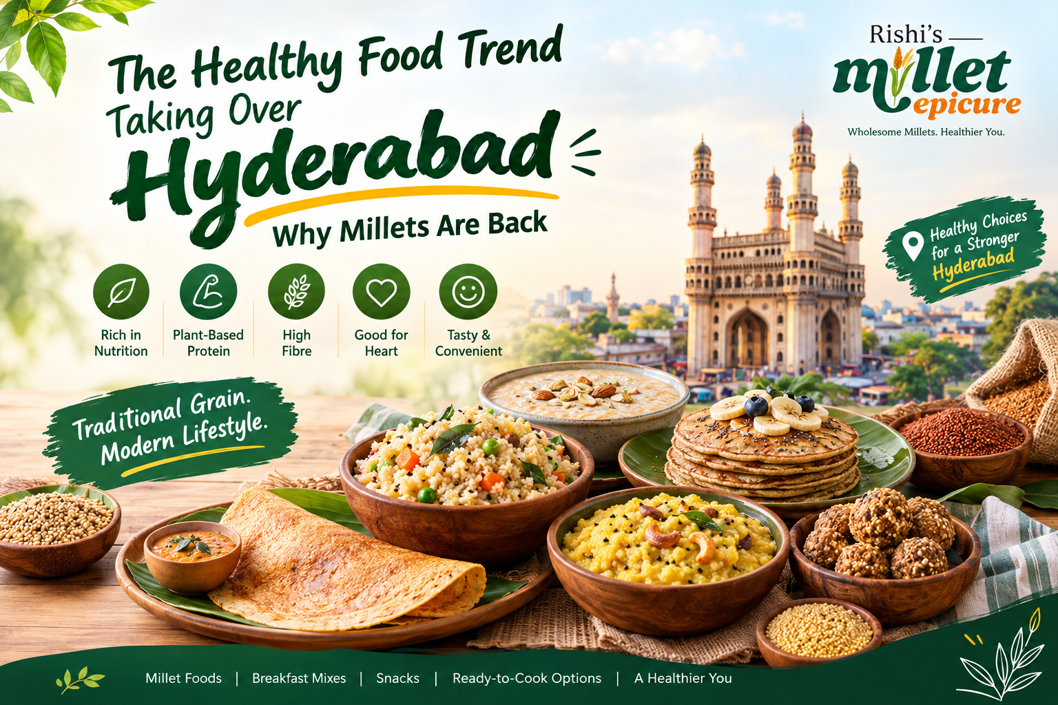 The healthy food trend in Hyderabad is not about following every new diet or completely changing traditional eating habits.